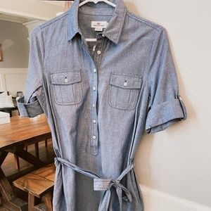 Vineyard Vines Oxford Shirt Dress Nautical Navy